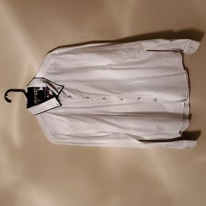 Men's Denim & Flower Dress Shirt